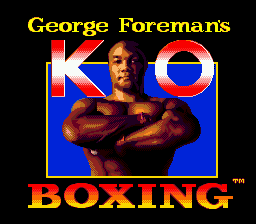 George Foreman's KO Boxing (USA) Title Screen